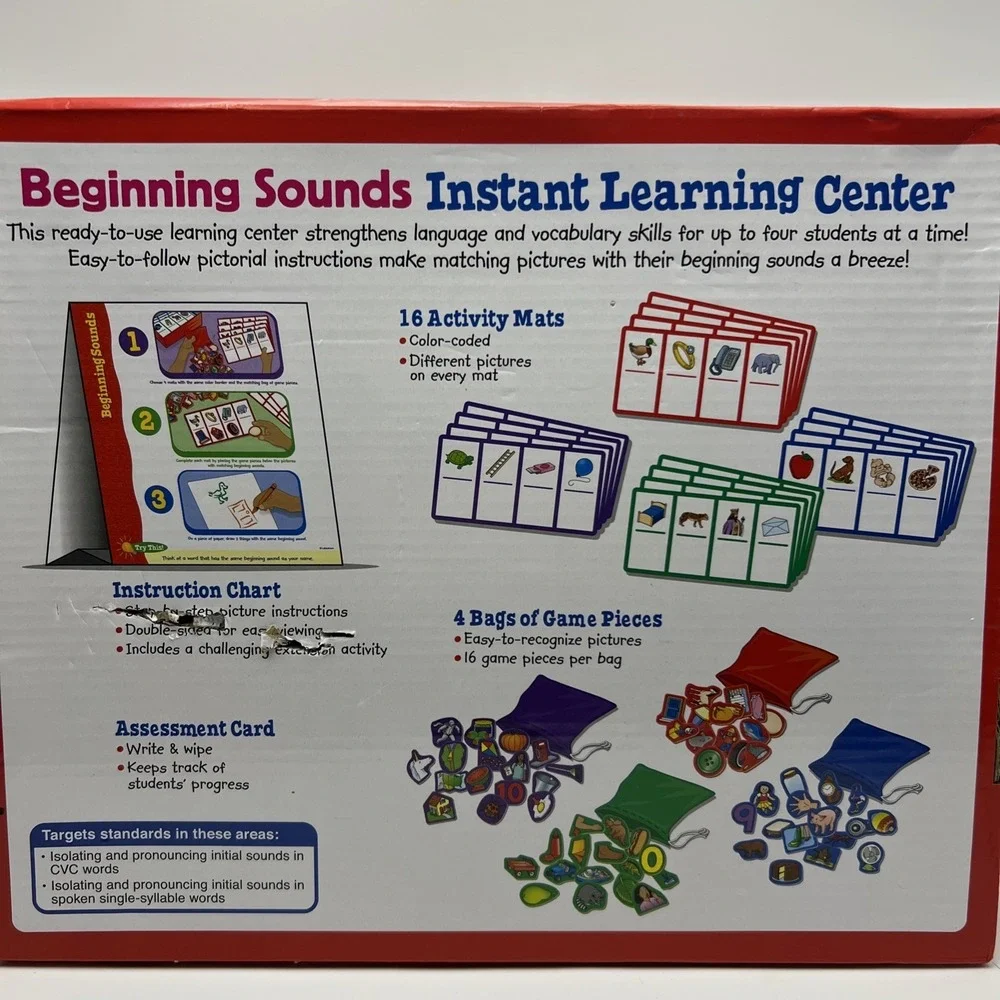 Lakeshore Beginning Sounds Instant Learning Center Reading Complete